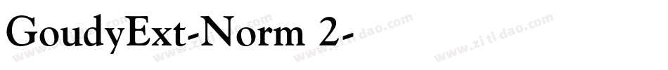 GoudyExt-Norm 2字体转换